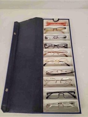 Versus Versace Multi-Pair Glasses Organizer in Navy and White